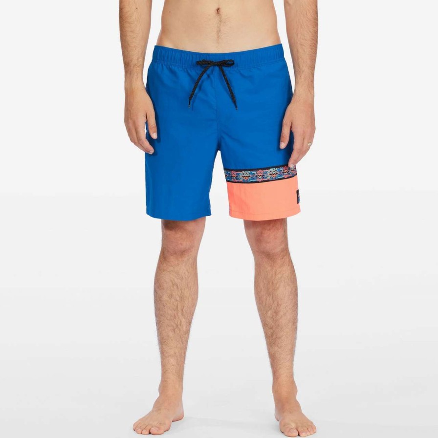 Bottoms * | Billabong Sons Of Fun Layback Boardshort Mens In Cobalt Blue