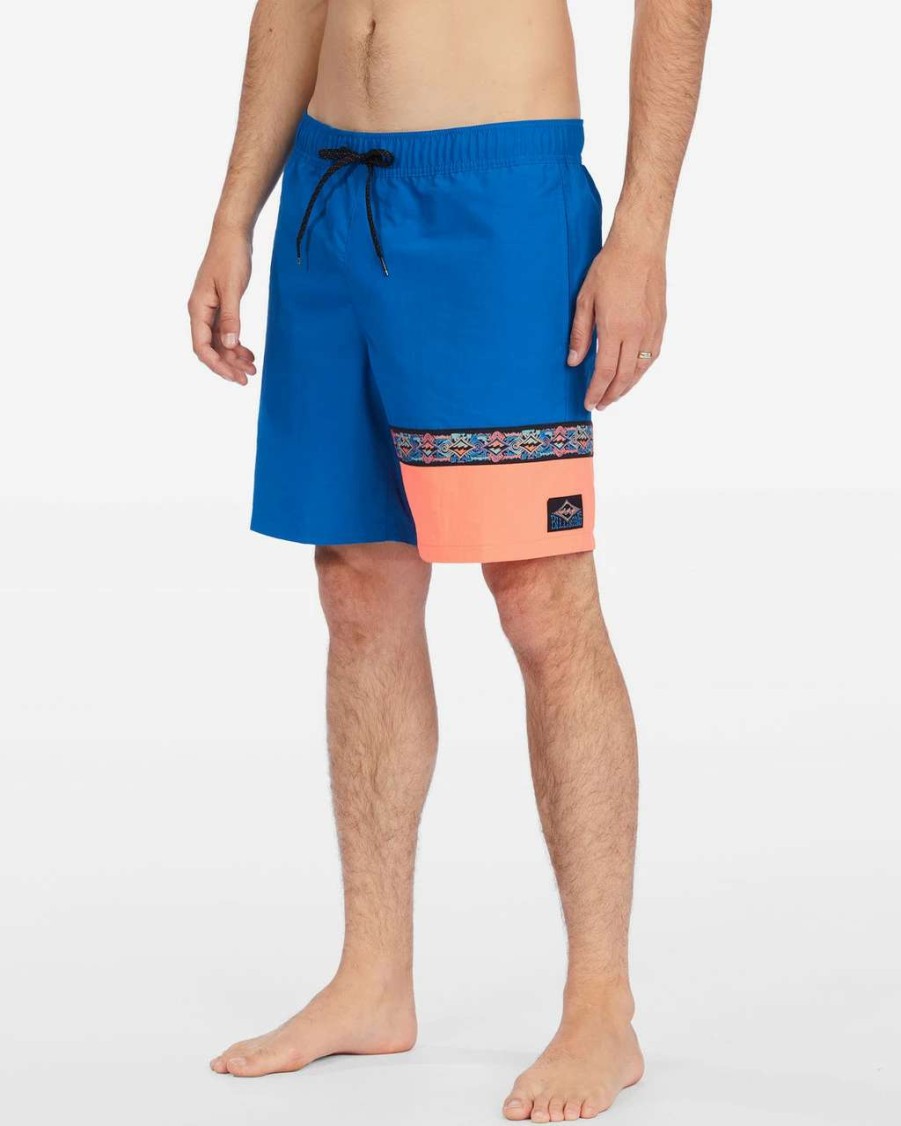 Bottoms * | Billabong Sons Of Fun Layback Boardshort Mens In Cobalt Blue