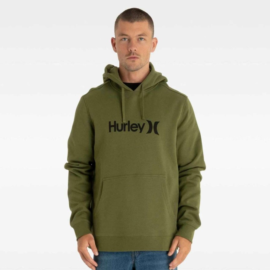 Jumpers & Hoodies * | Hurley One And Only Solid Seasonal Hoodie Mens In Moss Green