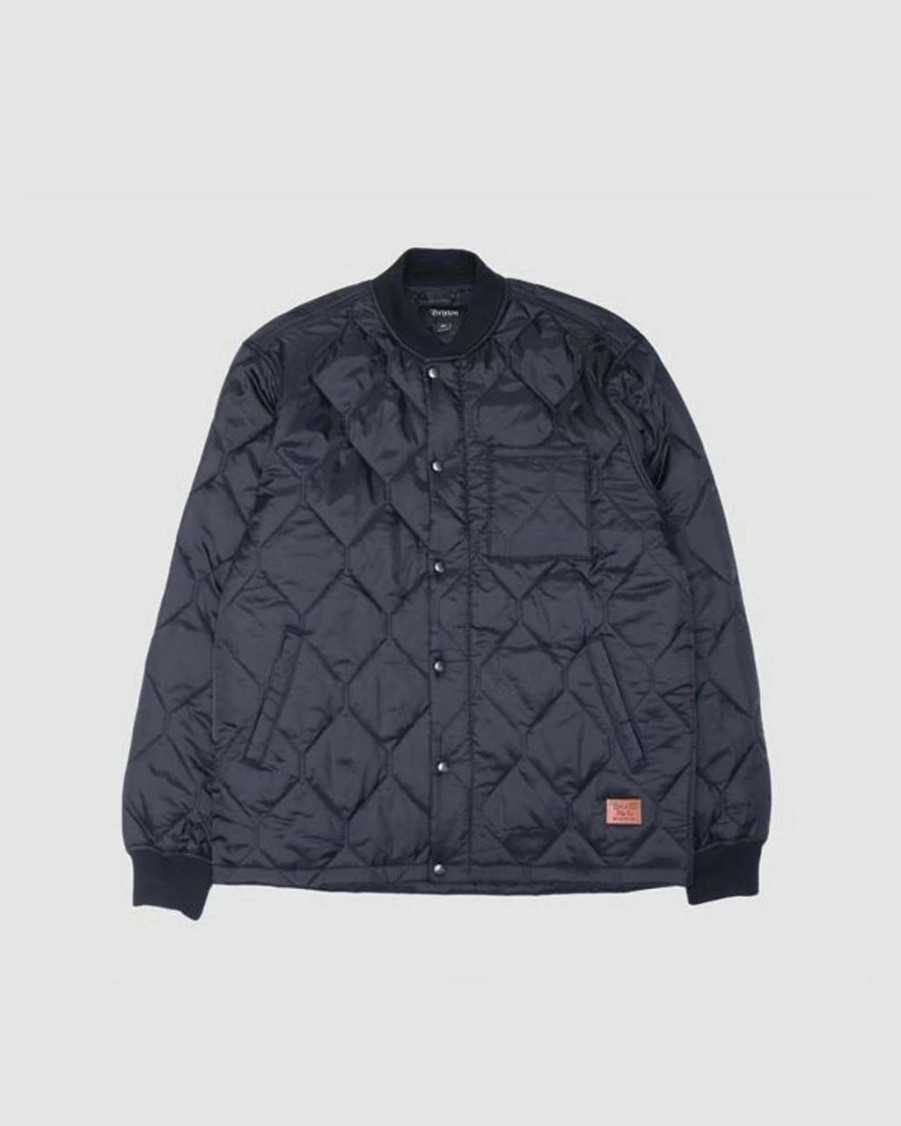 Jackets * | Brixton Crawford Jacket Mens In Black