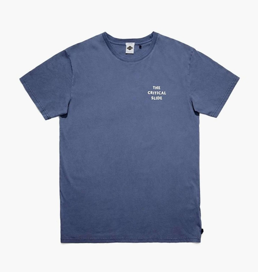 Tees * | The Critical Slide Society Vandal Tee Mens In China Blue