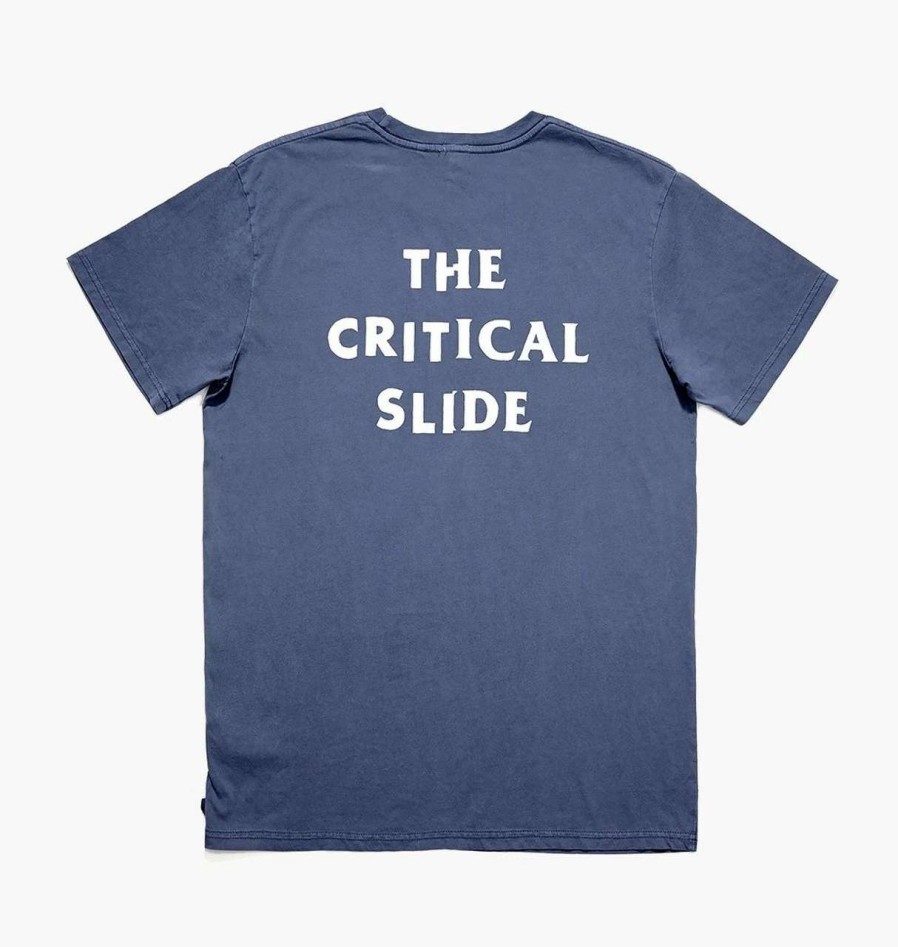 Tees * | The Critical Slide Society Vandal Tee Mens In China Blue