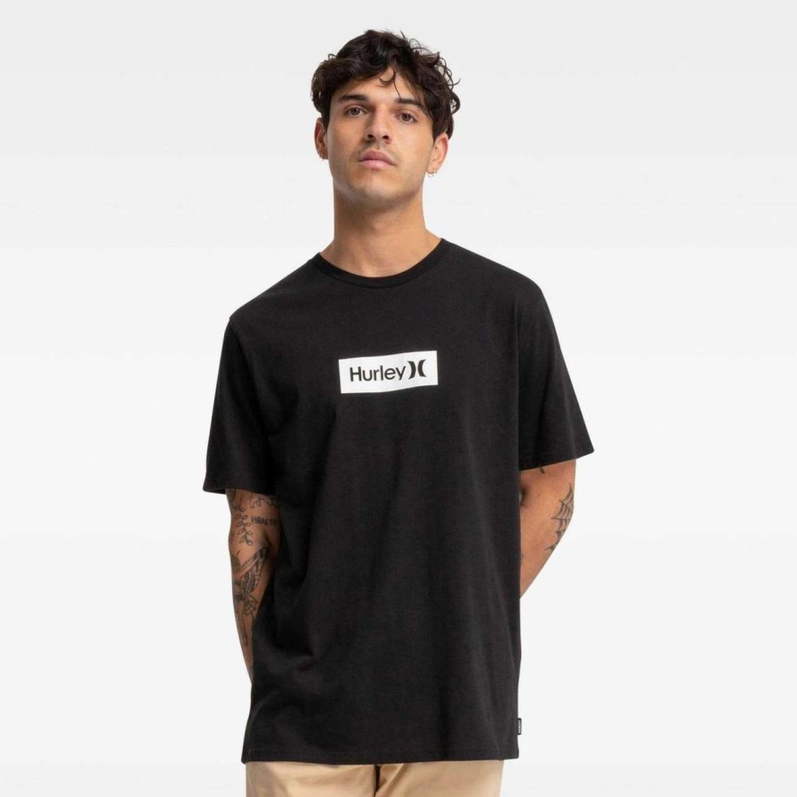 Tees * | Hurley Box Only Tee Mens In Black