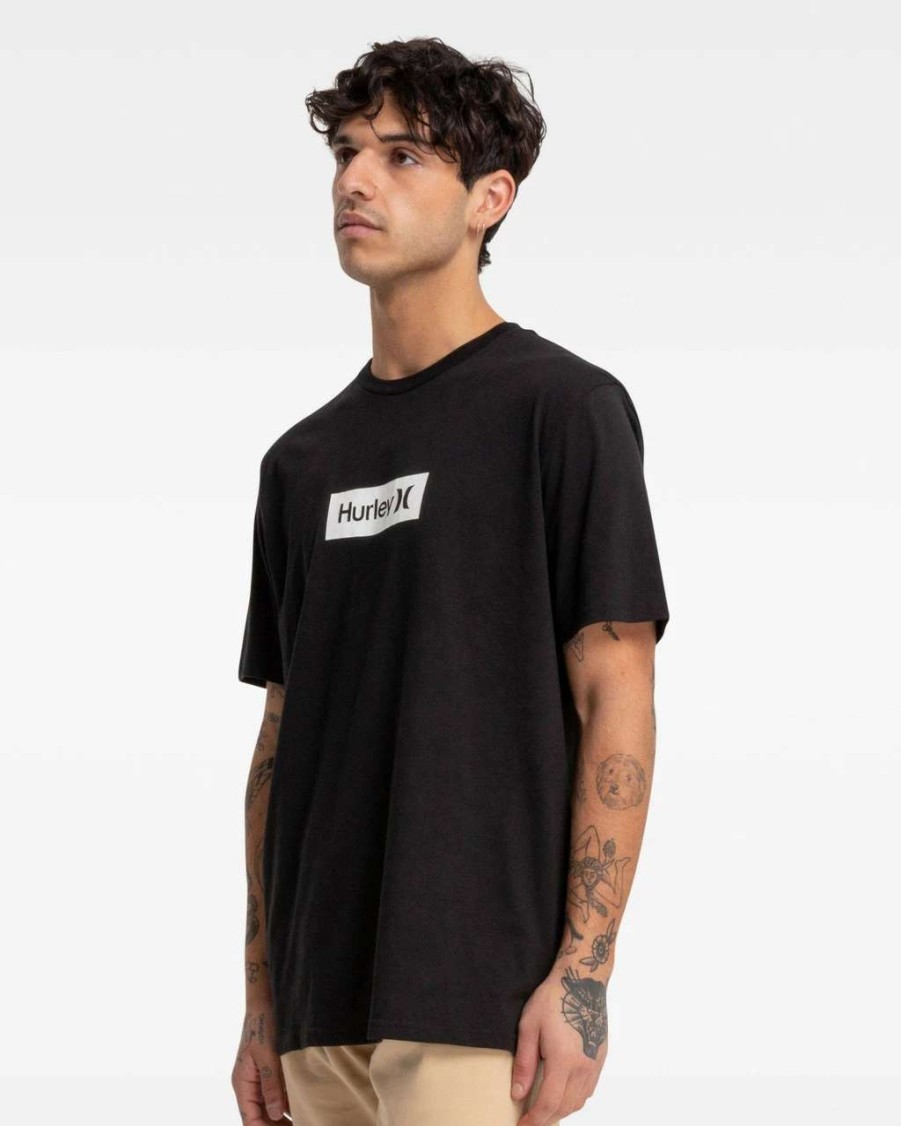 Tees * | Hurley Box Only Tee Mens In Black