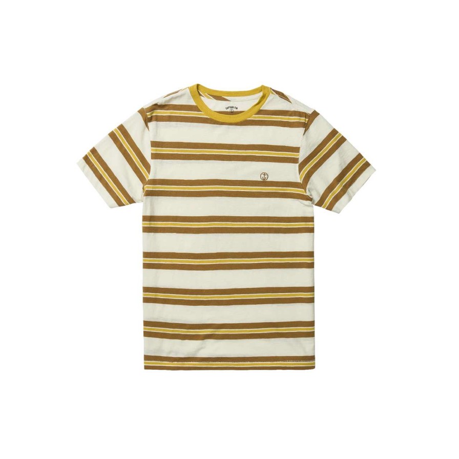 Tees * | Captain Fin Co Harbor Ratz Knit Tee Mens In Mineral Yellow