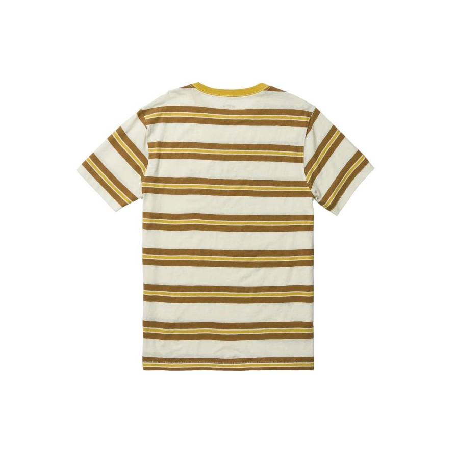 Tees * | Captain Fin Co Harbor Ratz Knit Tee Mens In Mineral Yellow