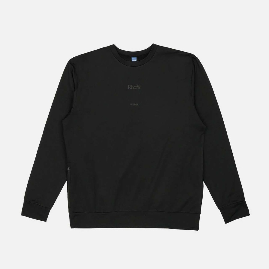 Jumpers & Hoodies * | Rivvia Pala Crew Mens In Black