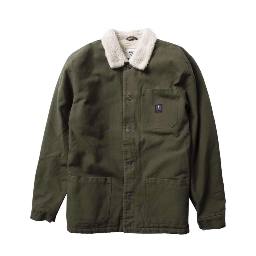 Jackets * | Vissla Pradomar Jacket Mens In Tarp Green