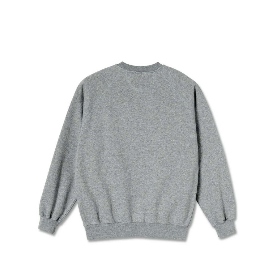 Jumpers & Hoodies * | Polar Skate Co Default Crew Mens In Heather Grey