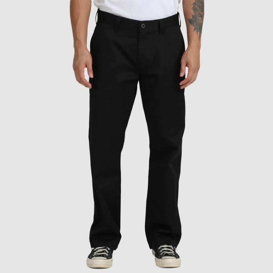 Bottoms * | Rvca Americana Chino Pant Mens In Rvca Black