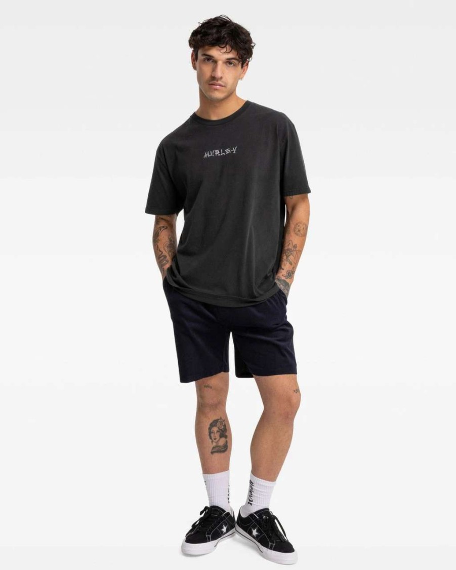 Tees * | Hurley Destroy Tee Mens In Black