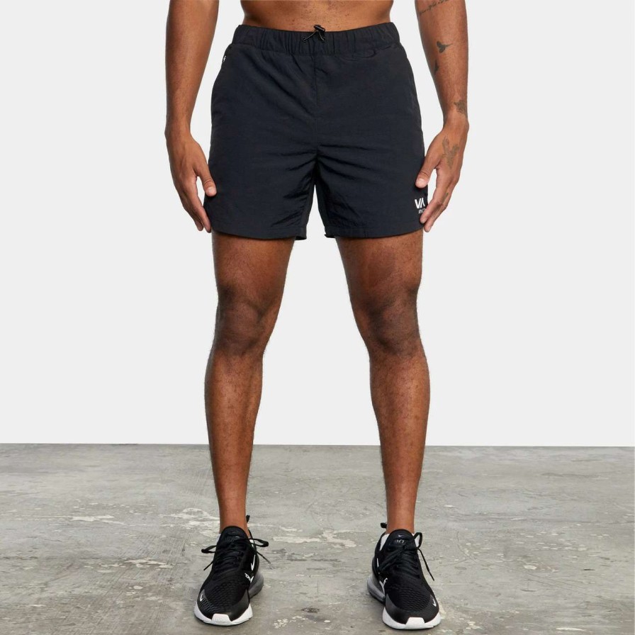 Bottoms * | Rvca Outsider Packable 16In Shorts Mens In Black