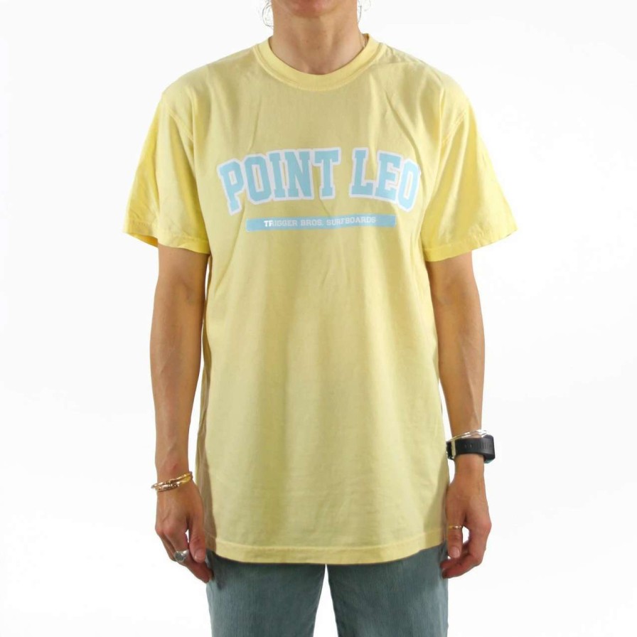 Tees * | Trigger Bros Pt Leo College Tee In Butter Yellow