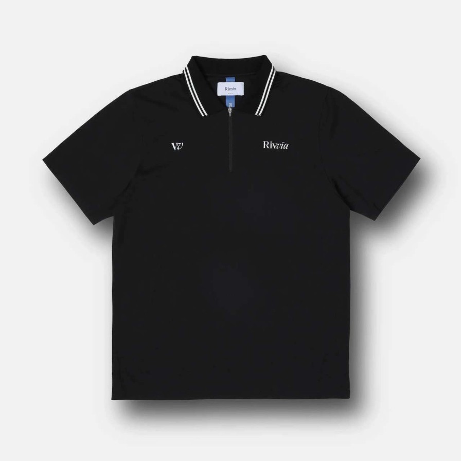 Shirts * | Rivvia Rpl Polo Top Mens In Black