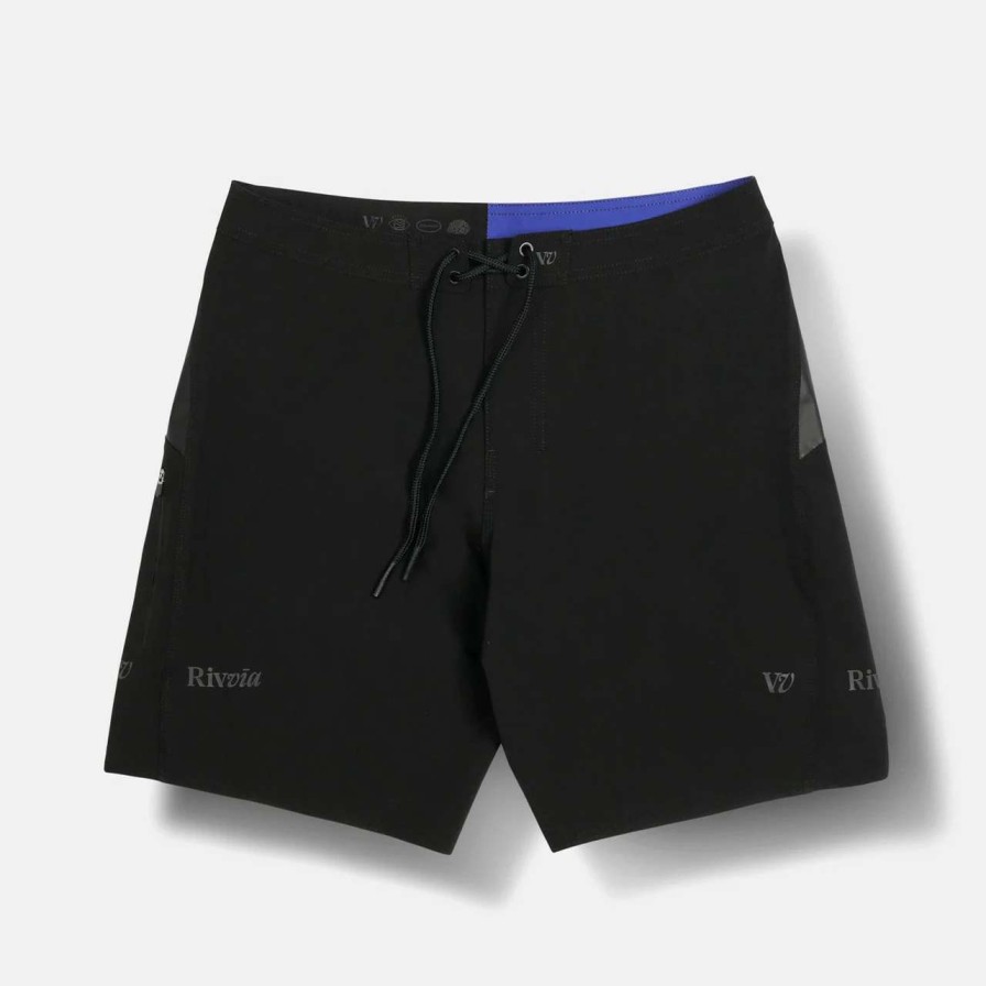 Bottoms * | Rivvia Tech Trunk Short Mens In Black