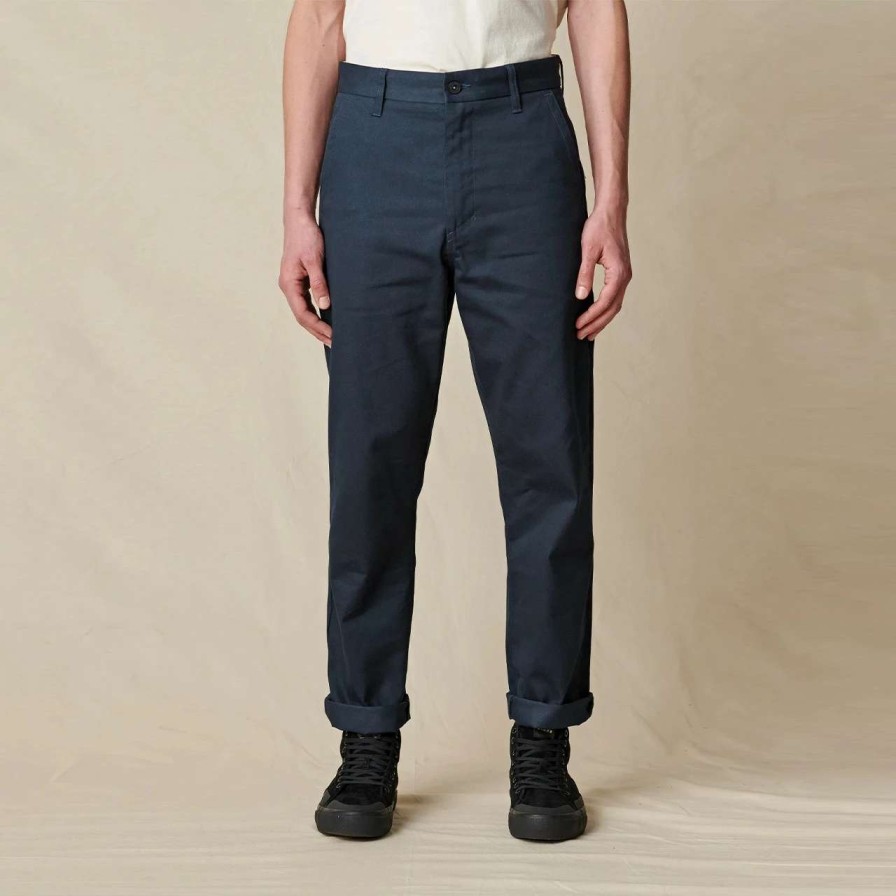 Bottoms * | Globe Foundation Pant Mens In Navy Blue