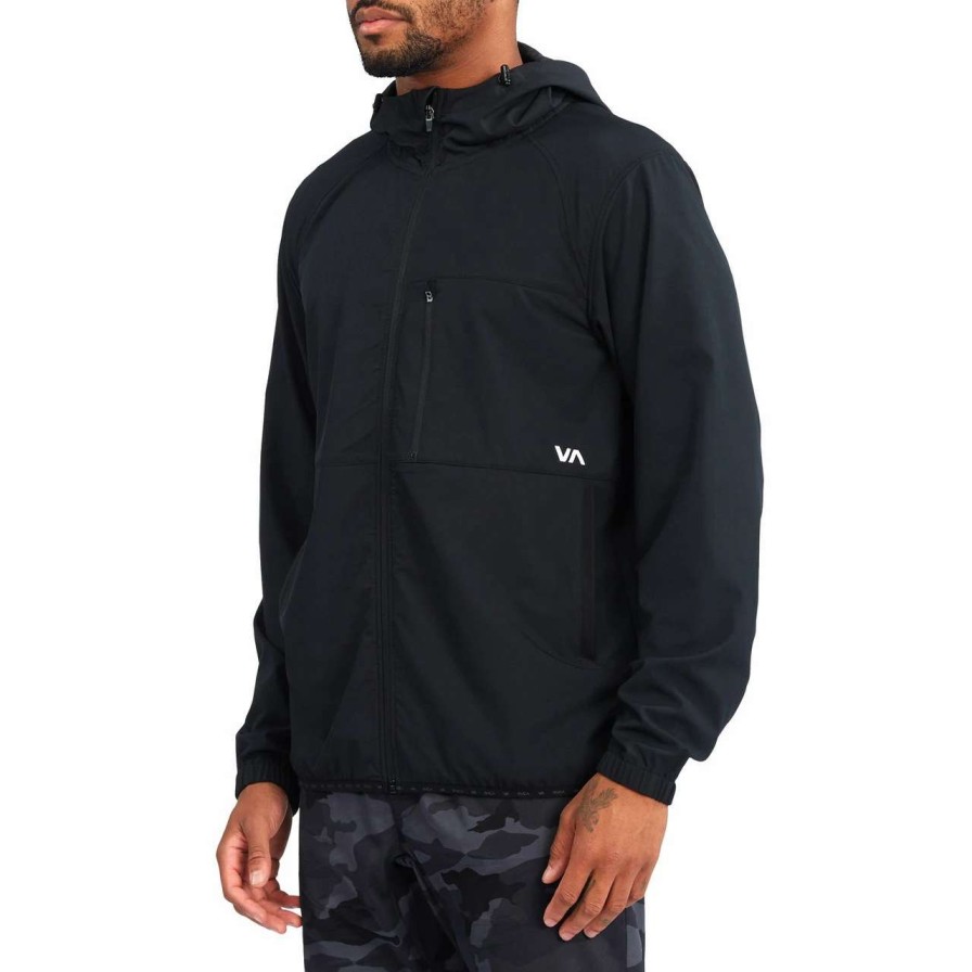 Jackets * | Rvca Yogger Ii Jacket Mens In Black