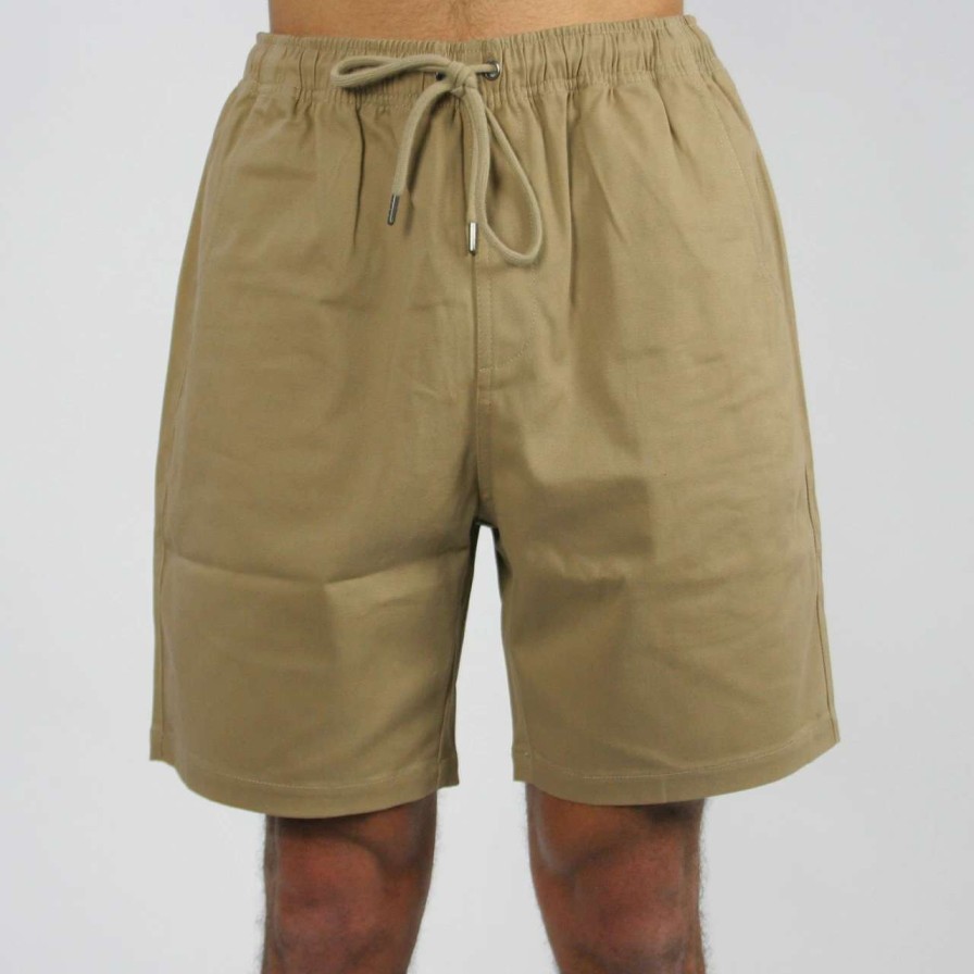 Bottoms * | Trigger Bros Elastic Walkshort Mens In Khaki