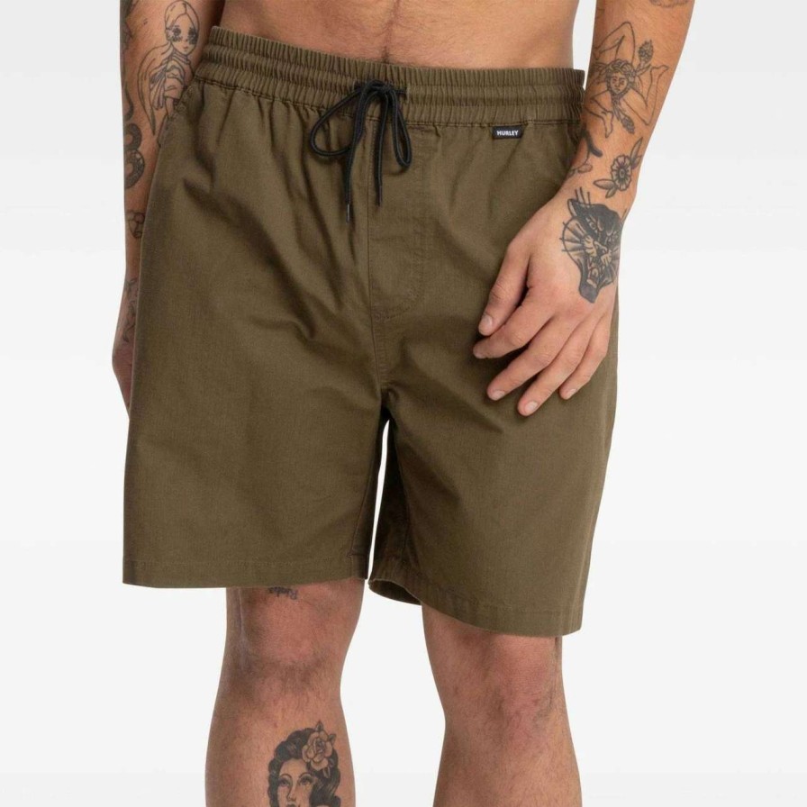 Bottoms * | Hurley Supply Volley Walkshort Mens In Martini Olive Green