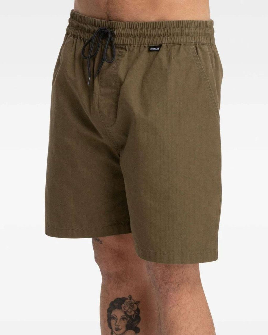 Bottoms * | Hurley Supply Volley Walkshort Mens In Martini Olive Green