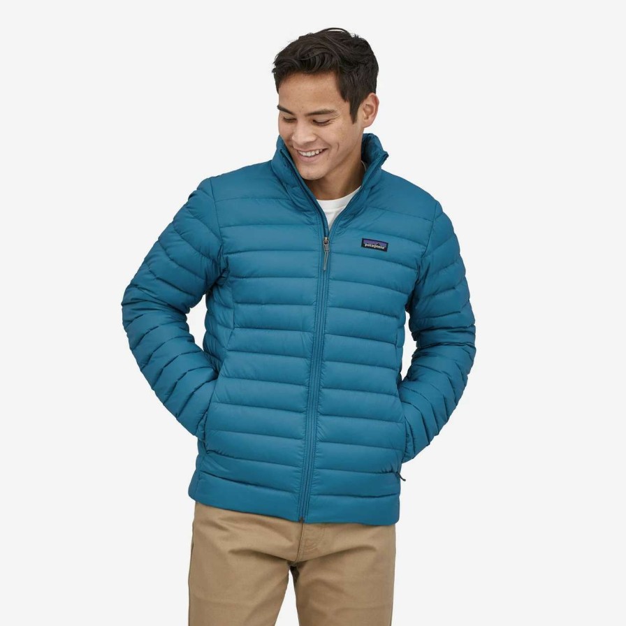 Jackets * | Patagonia Down Sweater Jacket Mens In Wavy Blue