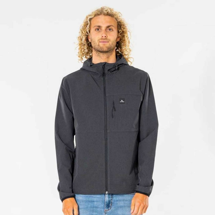 Jackets * | Rip Curl Anti Series Elite Jacket Mens In Black