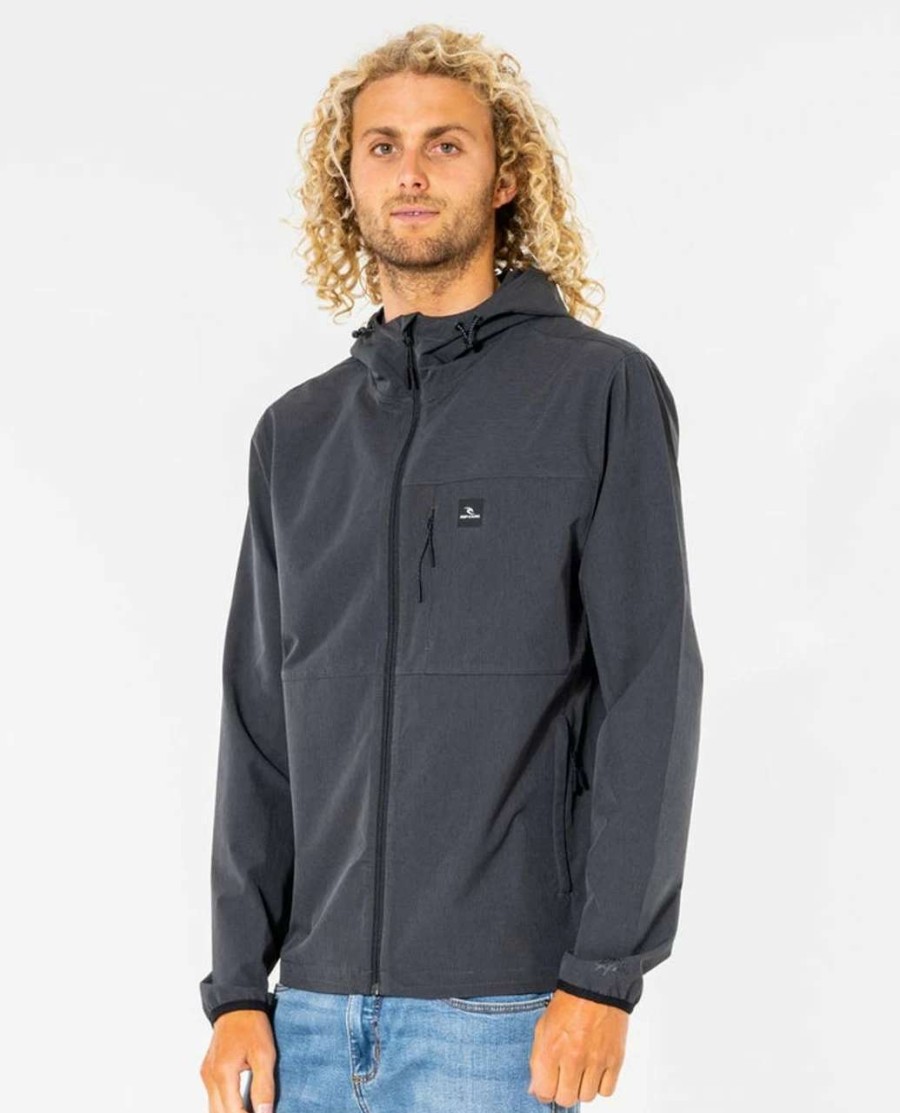 Jackets * | Rip Curl Anti Series Elite Jacket Mens In Black