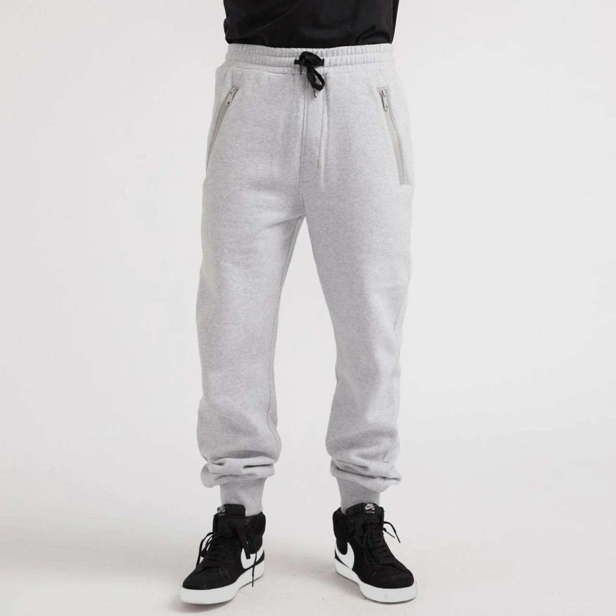 Bottoms * | Yuki Threads Quitters Tracksuit Pant In Heather Grey