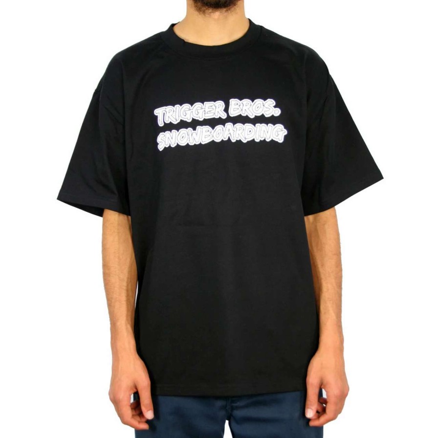 Tees * | Trigger Bros Shreddin & Sleddin Heavy Tee Mens In Black