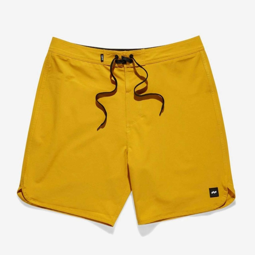 Bottoms * | Banks Visitor Boardshort Mens In Sunset Yellow