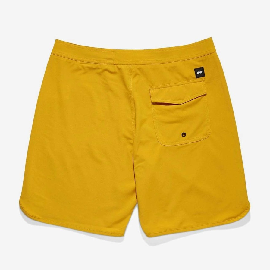 Bottoms * | Banks Visitor Boardshort Mens In Sunset Yellow