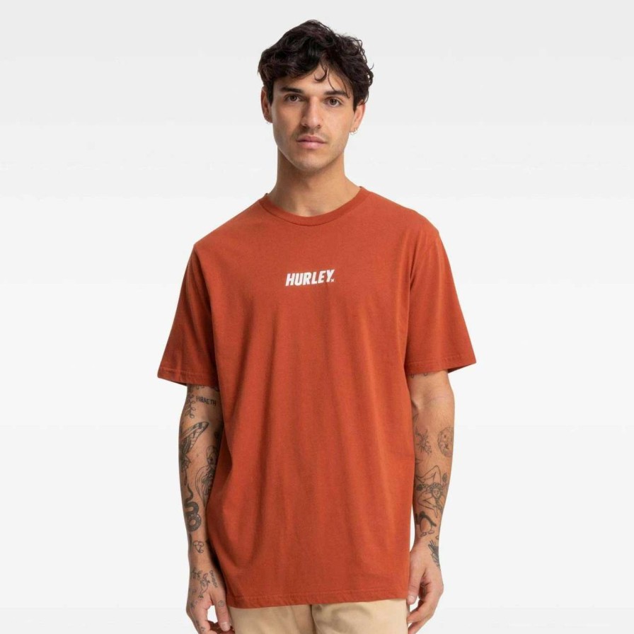 Tees * | Hurley Fastlane Tee Mens In Baked Clay Brown