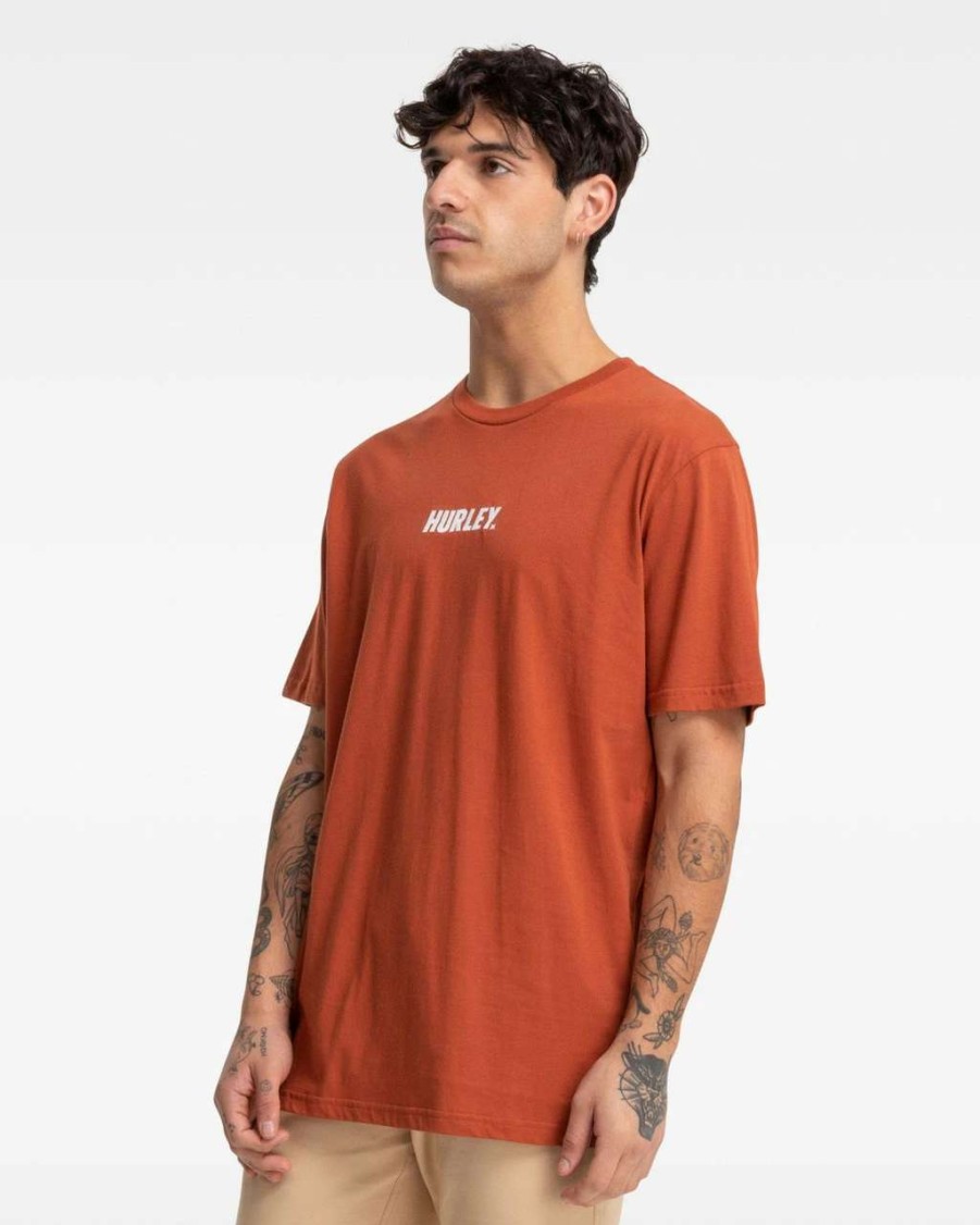 Tees * | Hurley Fastlane Tee Mens In Baked Clay Brown