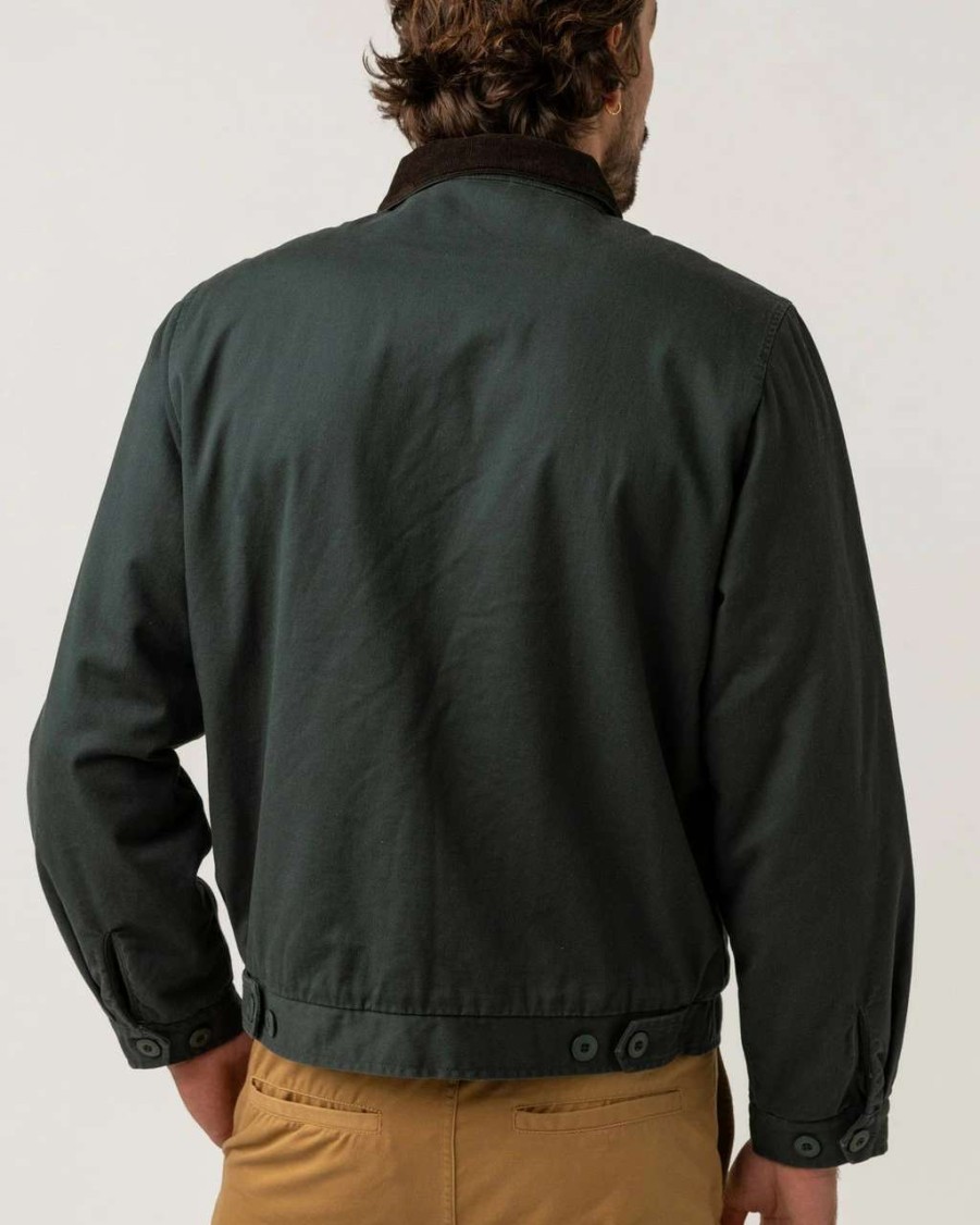 Jackets * | Rhythm James Jacket Mens In Pine Green