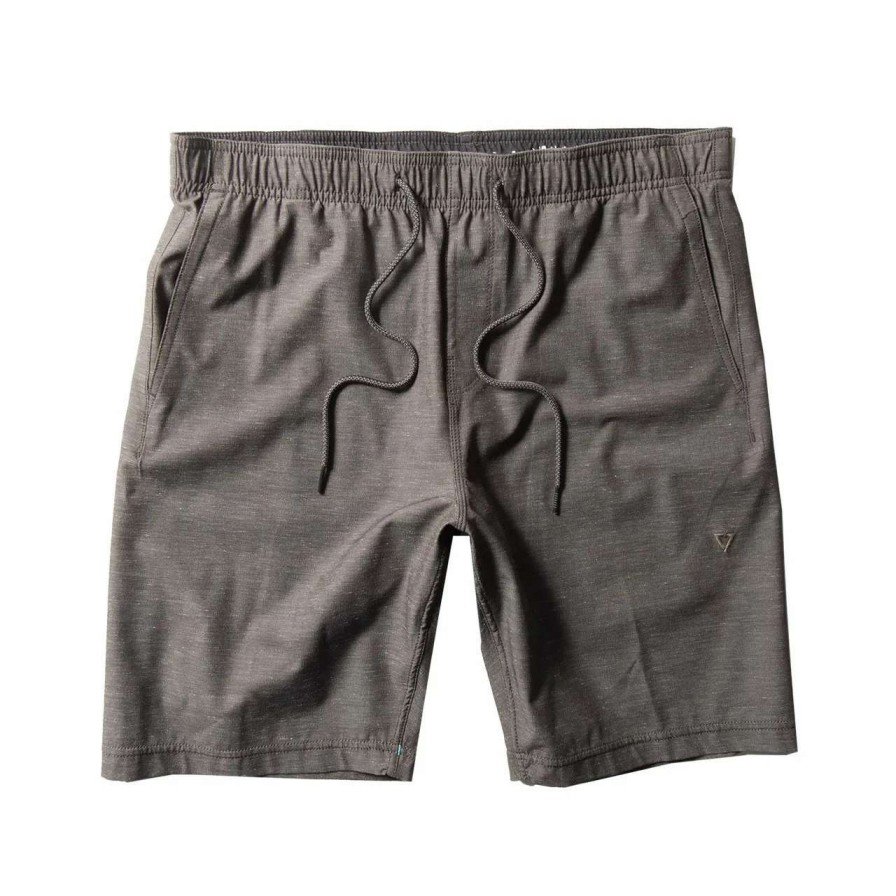 Bottoms * | Vissla Hemp No See Ums Elastic 18.5In Walkshort Mens In Phantom Black