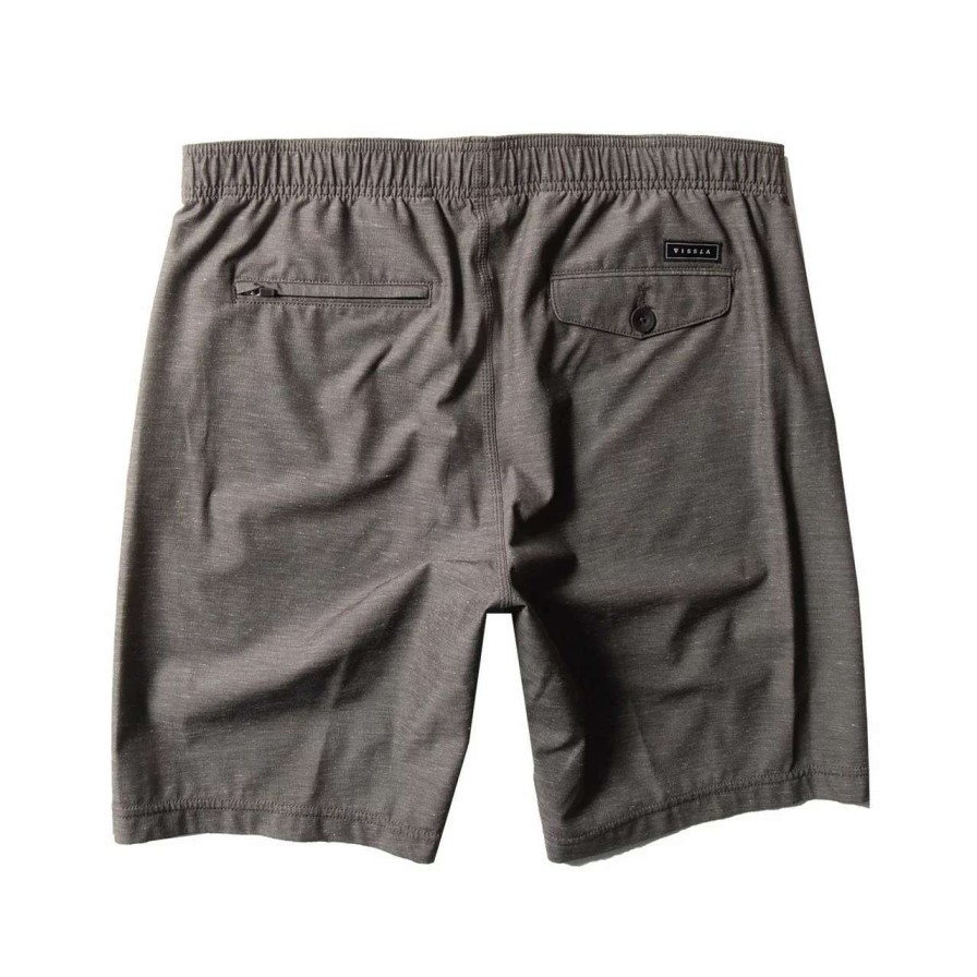 Bottoms * | Vissla Hemp No See Ums Elastic 18.5In Walkshort Mens In Phantom Black