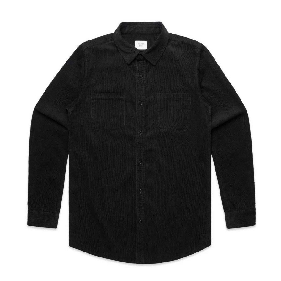 Shirts * | Trigger Bros Cord Shirt In Black