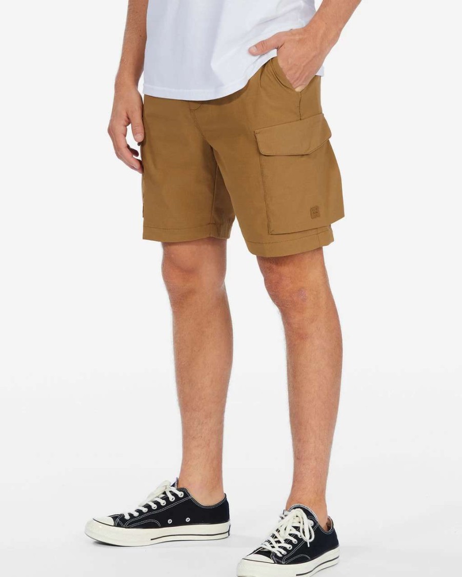 Bottoms * | Billabong Surftrek Cargo Short Mens In Clay Brown