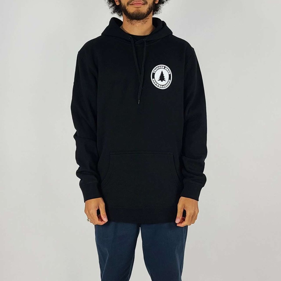 Jumpers & Hoodies * | Trigger Bros Snowboarding Hoodie Mens In Black