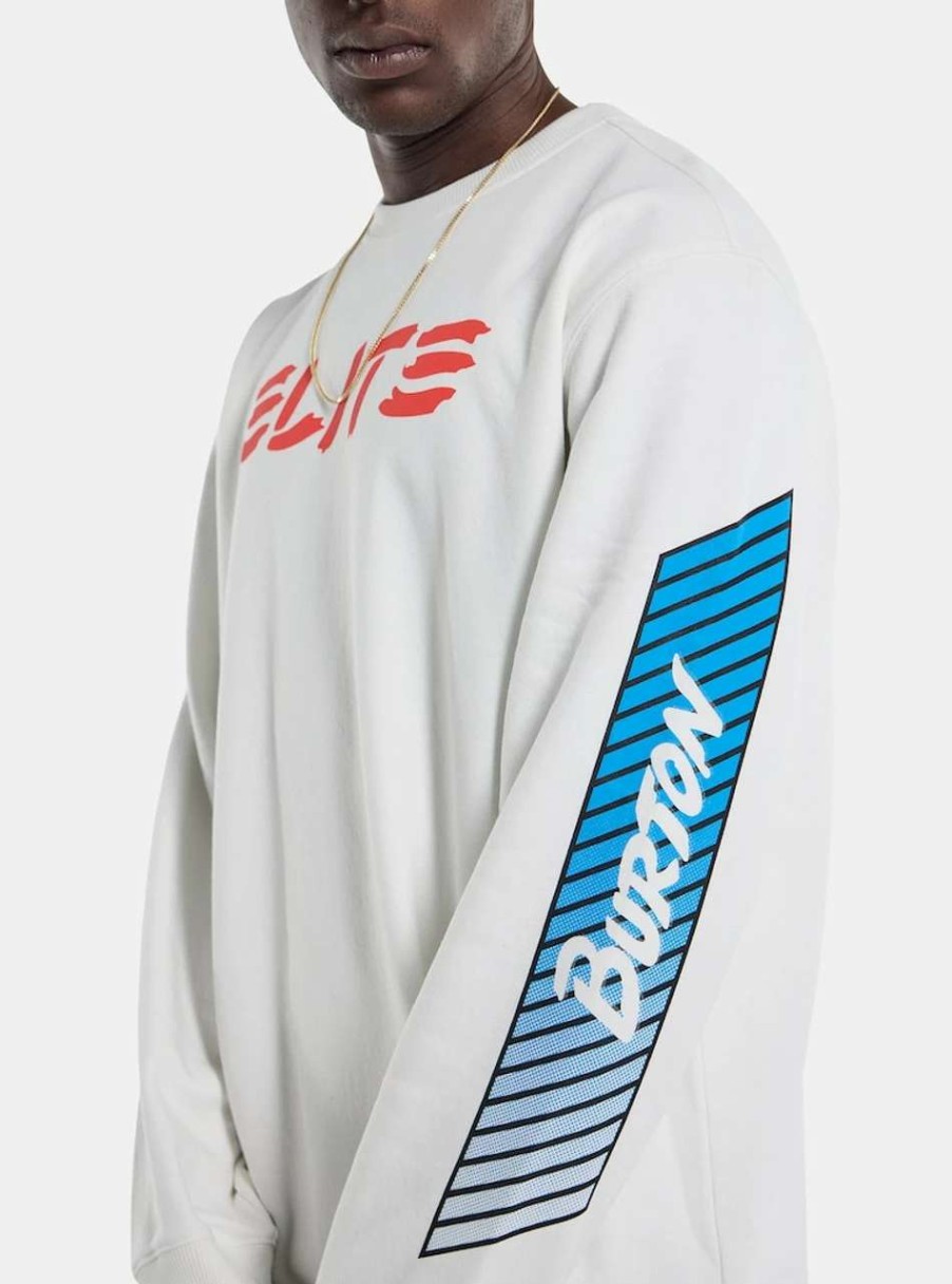 Jumpers & Hoodies * | Burton 1987 Elite Crew In Stout White