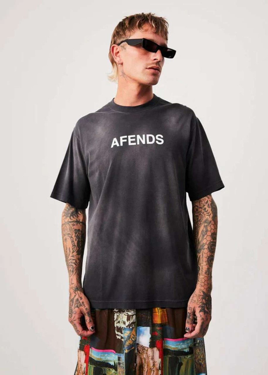 Tees * | Afends Millions Recycled Retro Tee Mens In Black