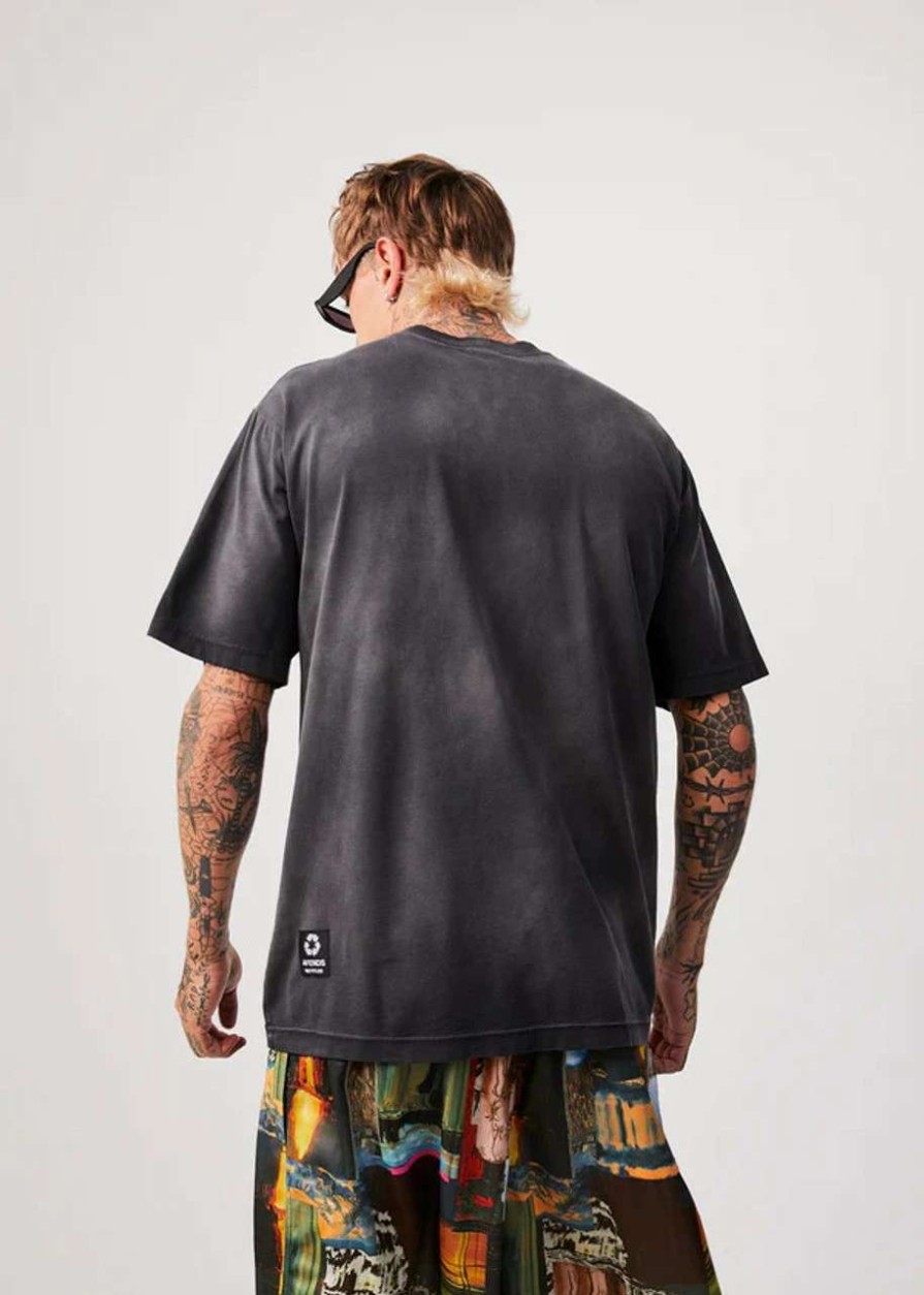 Tees * | Afends Millions Recycled Retro Tee Mens In Black