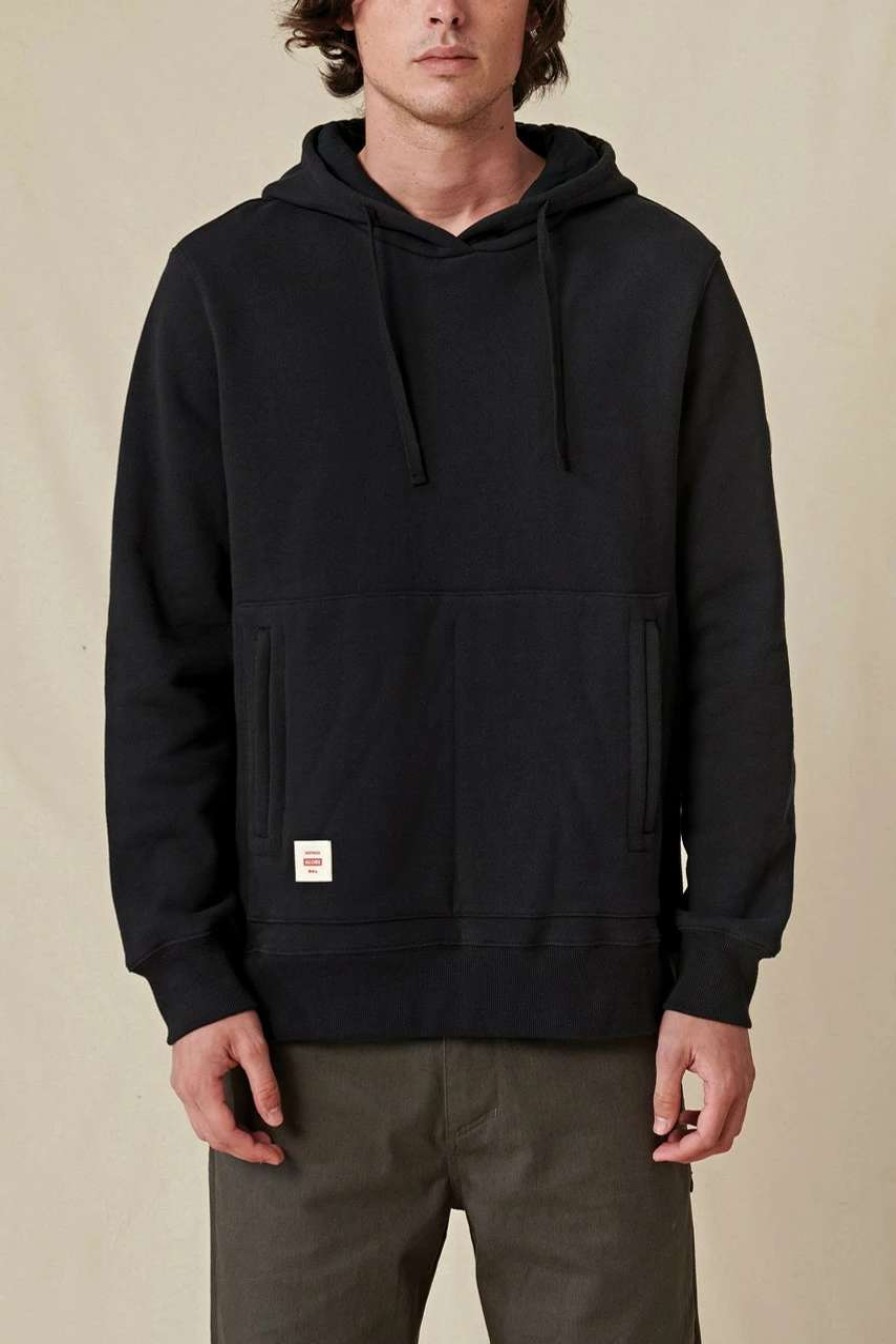 Jumpers & Hoodies * | Globe Burly Hoodie Mens In Black