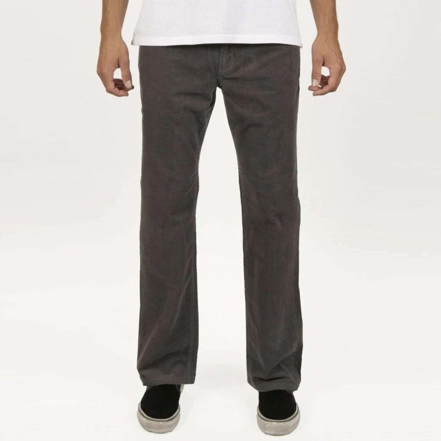 Bottoms * | Vissla Border C Cord 5 Pocket Pant Mens In Gunmetal Grey