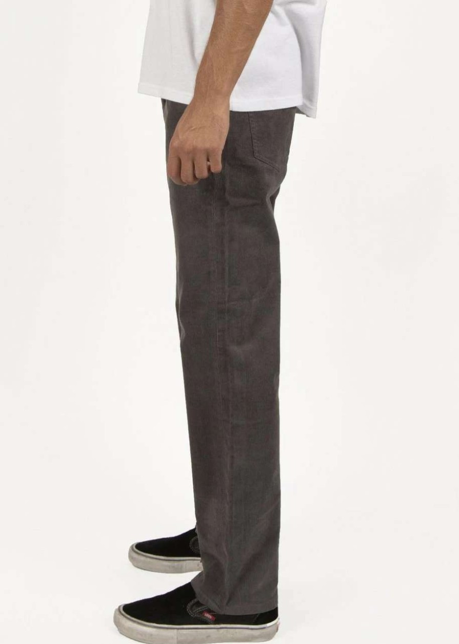 Bottoms * | Vissla Border C Cord 5 Pocket Pant Mens In Gunmetal Grey