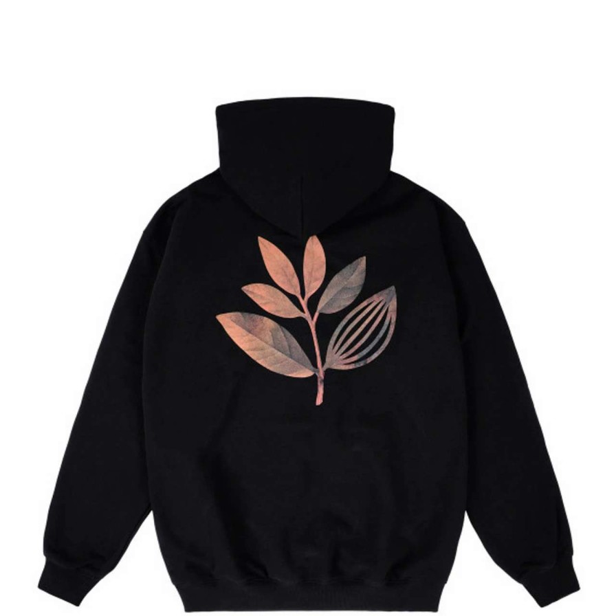 Jumpers & Hoodies * | Magenta Fall Leaf Hoodie Mens In Black