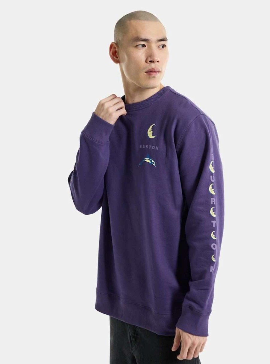 Jumpers & Hoodies * | Burton 1996 Dolphin Crew In Violet Halo Purple