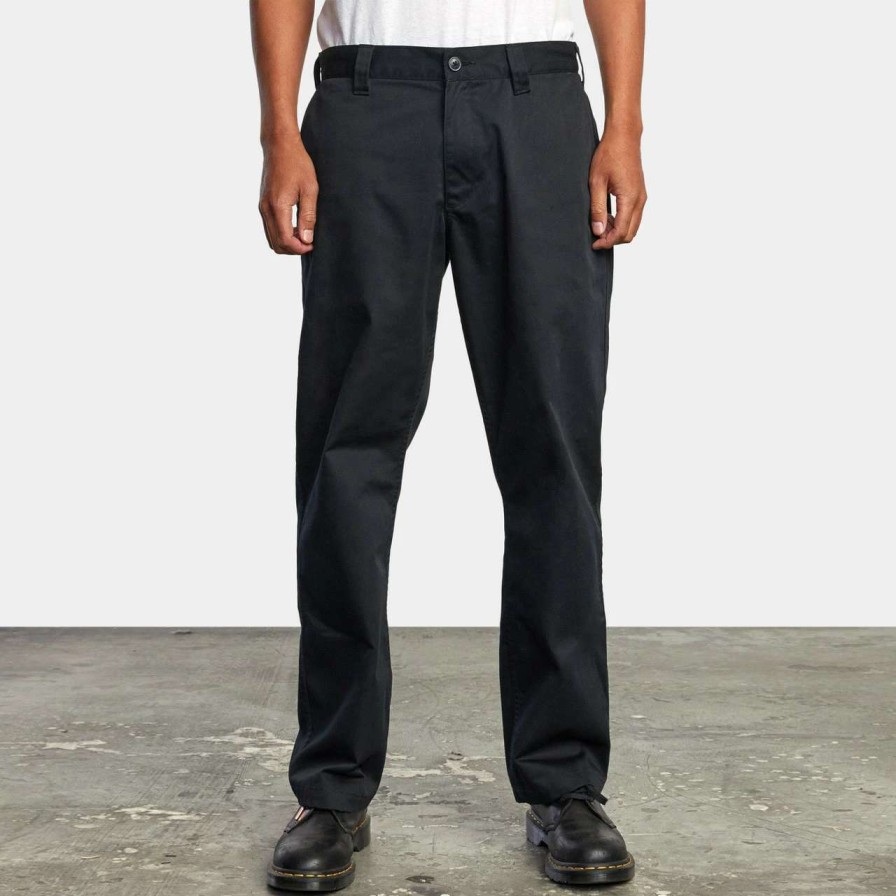 Bottoms * | Rvca Americana Chino Pant Mens In Black