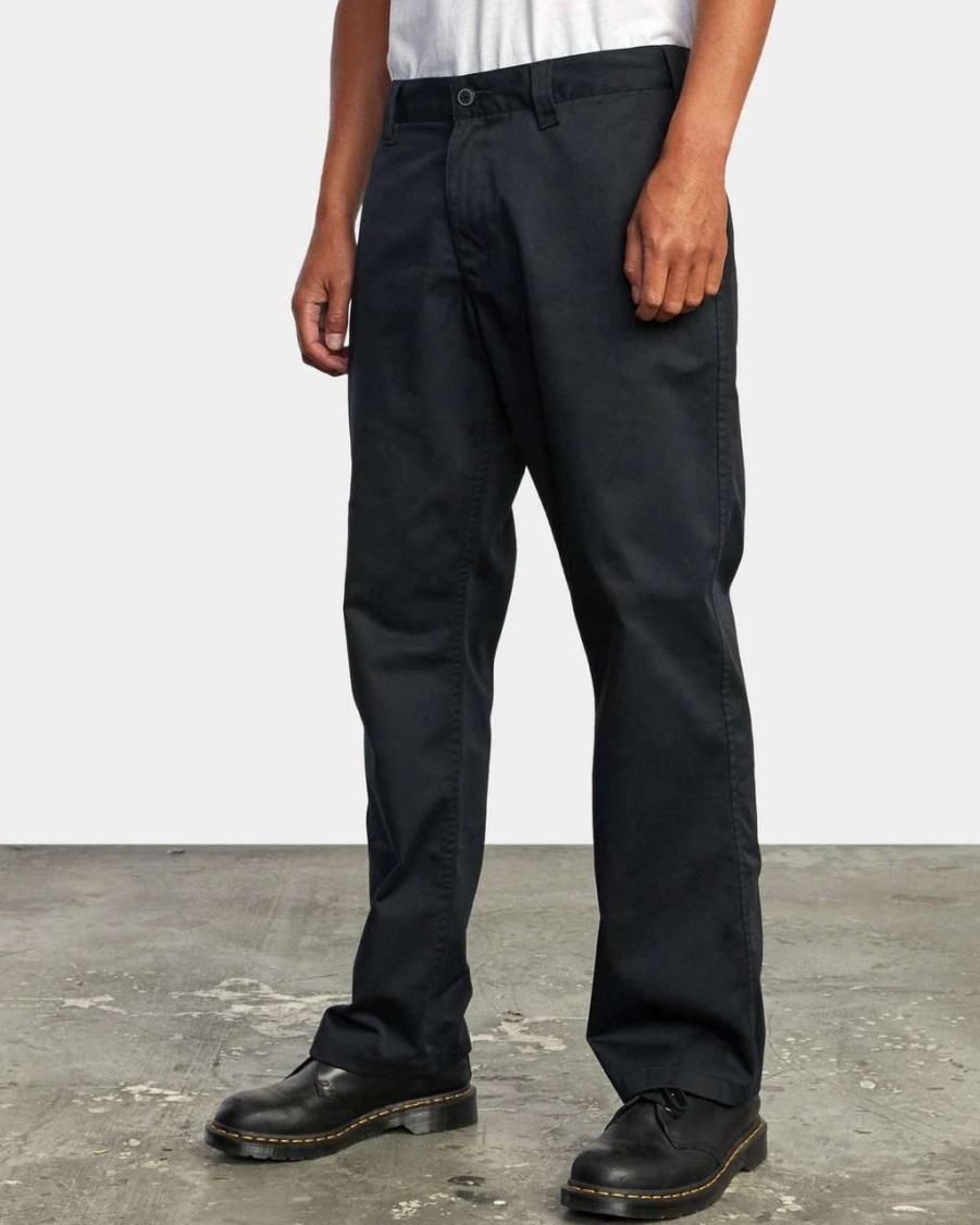 Bottoms * | Rvca Americana Chino Pant Mens In Black