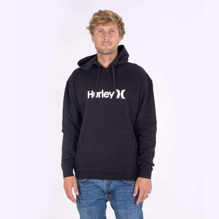 Jumpers & Hoodies * | Hurley One And Only Solid Core Pullover Hoodie Mens In Black